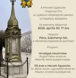 Meghívó időjárásjelző pavilon átadására